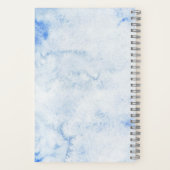 Carnet Aquarelle Bleue Élégante (Verso)