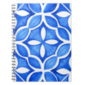 Carnet Aquarelle bleue Toscane italienne Carrelage (Devant)