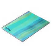 Carnet Aquarelle blues (Côté gauche)
