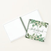 Carnet Aquarelle Botanique Foliage Vert Sketchbook (Intérieur)