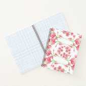 Carnet aquarelle, bouquet de rose, fleur rose (Intérieur)