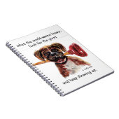 Carnet aquarelle Boxer + inspiration dicton (Côté Droit)