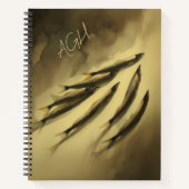 Carnet Aquarelle Brown Sardine Art Initiales Fumée Ombre (Devant)