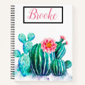 Carnet aquarelle Cactus (Devant)