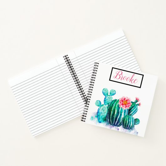 Carnet aquarelle Cactus (Intérieur)