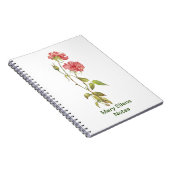 Carnet aquarelle carnation rose (Côté Droit)