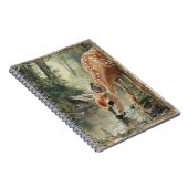 Carnet Aquarelle Cerf de la Forêt Nature (Côté Droit)