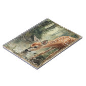 Carnet Aquarelle Cerf de la Forêt Nature (Côté gauche)