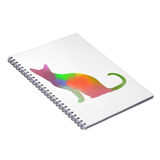 Carnet Aquarelle Chat Silhouette (Côté Droit)