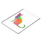 Carnet Aquarelle Chat Silhouette (Côté gauche)