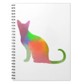 Carnet Aquarelle Chat Silhouette (Devant)