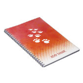 Carnet Aquarelle Chien Paw Traces (Côté Droit)