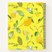 Carnet Aquarelle Citron & Feuilles 4 (Dos)