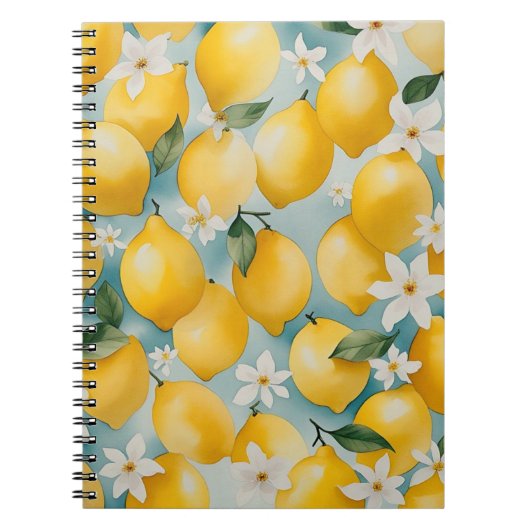 Carnet Aquarelle Citron/fruit (Devant)