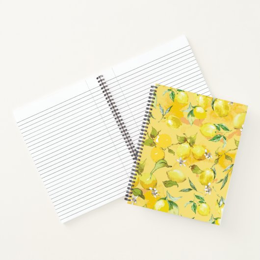 Carnet Aquarelle citron IV (Intérieur)