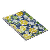 Carnet Aquarelle Citron Motif (Côté Droit)