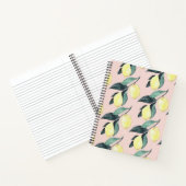 Carnet Aquarelle Citrons et Feuilles Motif jaune sans cou (Intérieur)