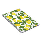 Carnet Aquarelle Citrons : Motif de fruits d'été (Côté Droit)