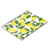 Carnet Aquarelle Citrons : Motif de fruits d'été (Côté gauche)
