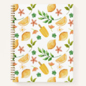 Carnet Aquarelle Citrons & Popsicles (Devant)