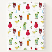 Carnet Aquarelle Cocktails Party Boissons Recette (Dos)