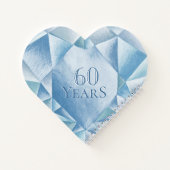 Carnet Aquarelle Coeur Diamond 60e anniversaire de mariag (Dos)
