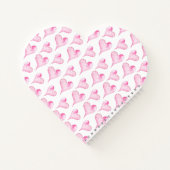 Carnet Aquarelle Coeurs roses Cadeau Saint-Valentin (Dos)