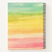 Carnet Aquarelle colorée Brosses (Dos)