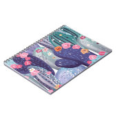 Carnet Aquarelle colorée Motif Cactus (Côté gauche)