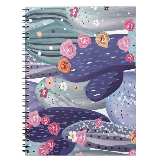 Carnet Aquarelle colorée Motif Cactus (Devant)