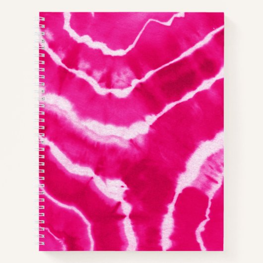 Carnet Aquarelle Cool de teinture rose chaud Magenta Fuch (Devant)