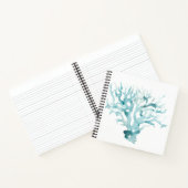 Carnet Aquarelle Corail - Bleu (Intérieur)