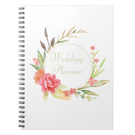 Carnet Aquarelle Cottage Wreath of Garden Roses (Devant)