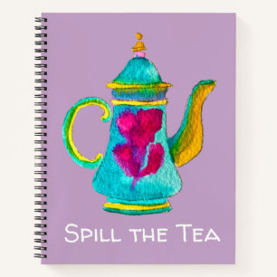 Carnet Aquarelle couleur turque teapot