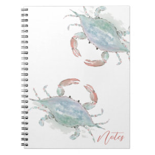 Carnet Aquarelle Crabe côtier
