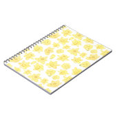 Carnet Aquarelle Daffodil Ditzy Motif Floral (Côté gauche)