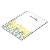 Carnet Aquarelle Daffodile Floral (Côté gauche)