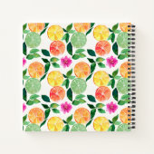 Carnet Aquarelle d'agrumes botaniques (Dos)
