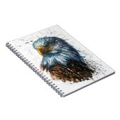 Carnet Aquarelle d'aigle américain (Côté Droit)