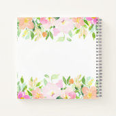 Carnet Aquarelle Dainty Fleurs | Pastel Floral (Dos)
