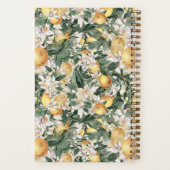 Carnet Aquarelle de Baby shower de citron tropical (Verso)