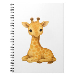 Carnet Aquarelle de bébé Giraffe Imprimer - Pépinière Mur