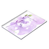 Carnet Aquarelle de bleuet (Côté gauche)