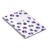 Carnet Aquarelle de bleuet Spirale (Côté Droit)