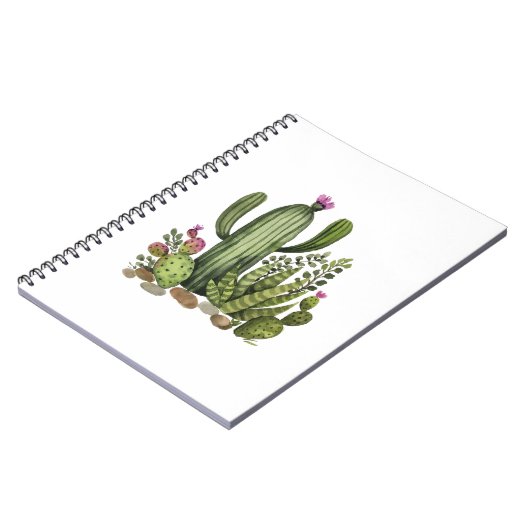 Carnet Aquarelle de Cactus (Côté gauche)