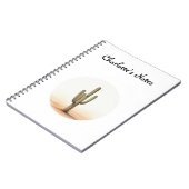 Carnet aquarelle de Cactus (Côté gauche)