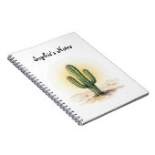 Carnet aquarelle de Cactus (Côté Droit)
