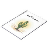 Carnet aquarelle de Cactus (Côté gauche)