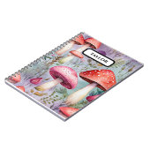 Carnet Aquarelle de champignons mignons Forêt rustique (Côté gauche)