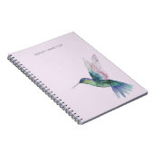 Carnet Aquarelle de colibri personnalisée (Côté Droit)